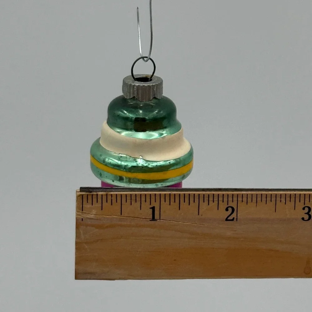 Vintage Shiny Brite West Germany Mercury Glass Christmas Ornament Beehive - Picture 5 of 5